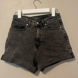 Women's Super-High Rise Rolled Cuff Jean Shorts - Wild Fable™ - Black Wash
